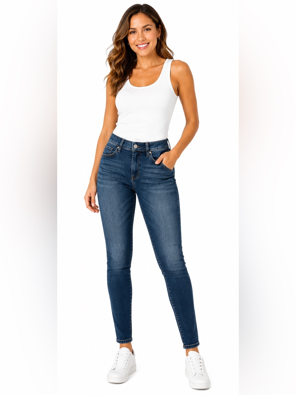 Citizens Of Humanity Skinny Jeans in Dark Wash Blue